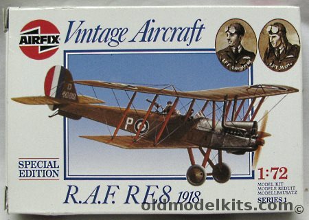 Airfix 1/72 RAF RE8 (RE-8) 1918 Special Edition - LFT Armstrong and LFT Mart, 01076 plastic model kit